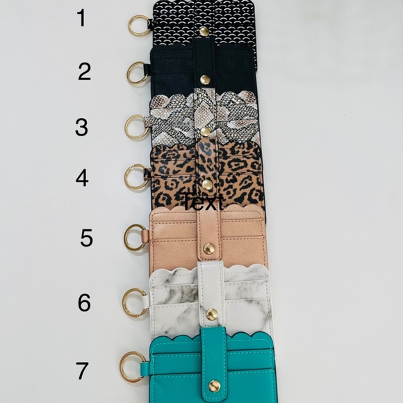 Bracelet Keychain Silicone Wood Beads/Lanyard Teacher Badge Holder Gift Set - Picture 8 of 8